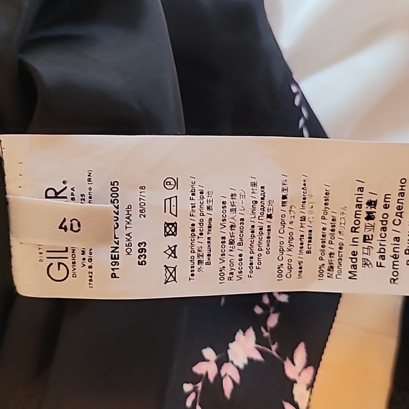 NWT No.21 Black Floral Pencil Skirt Size40 - Picture 11 of 11